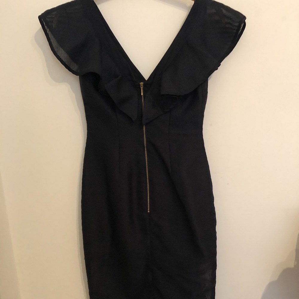 Keepsake Blue Ruffle Midi Dress - Picture 4 of 11